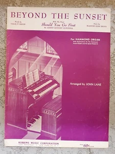Partituras vintage Beyond the Sunset 1960 - Imagen 1 de 1