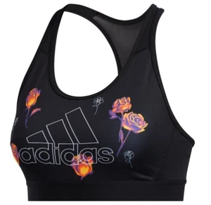 Nuovo reggiseno sportivo Adidas, donna donna - palestra allenamento fitness corsa - nero - Foto 1 di 3