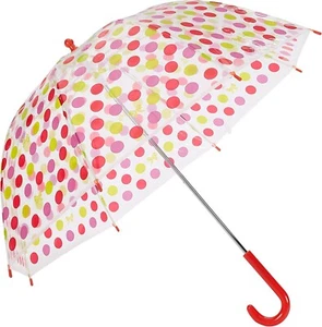 Amazon Basics Kids Clear Bubble Umbrella DOTS pattern - Picture 1 of 6