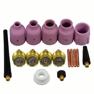 Jumbo Large Gas Lens Collet Body Alumina Cup WP 9 20 25 TIG Welding Torch 17pcs - Picture 1 of 8