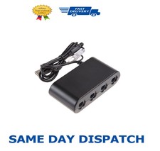 4 Ports GC Wii U GameCube Controller Adapter for Switch Wii U PC USB Super Smash