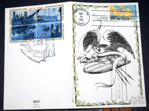 First Day YORKTOWN AND VA CAPES, DUAL Cancelled Yorktown + VA Beach (10-16-1981) - Picture 1 of 5