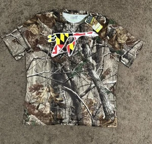 Under Armour Men’s Real Tree Camo T-Shirt W/Maryland Flag Detail SZ L - Picture 1 of 14