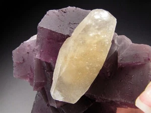 Fluorite and Calcite, Denton Mine, Cave-in-Rock, Hardin County, Illinois - Picture 1 of 10