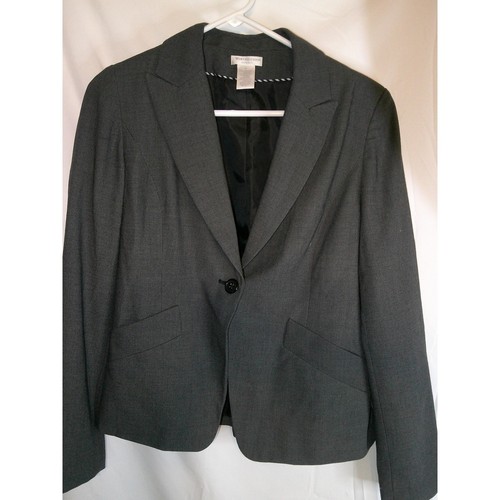 VETEMENTS Giacca grigia blazer elasticizzato Worthington carriera ufficio business taglia 10