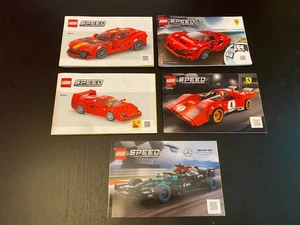 Lego Speed Champions Instruction Booklet Manuals Lot of 5 - Picture 1 of 1