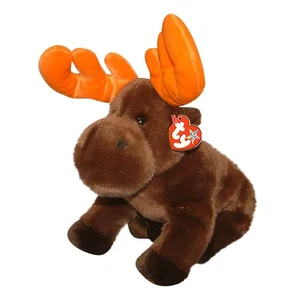 Ty Large Plush Beanie Buddy - Chocolate the Moose MWMT - Picture 1 of 1