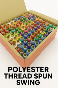 100x Polyester Sewing Thread Spools Set – Multi Color Embroidery Kit – 180m Eac - Picture 1 of 3