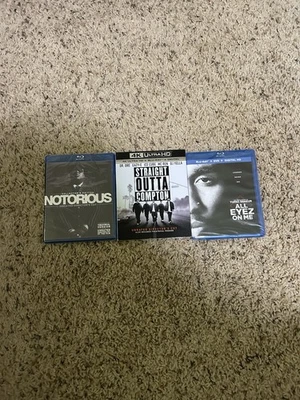 Sealed DVD Movie Lot: All Eyes On Me, Straight Out Of Compton, And Notorious ￼ - Image 1 of 2