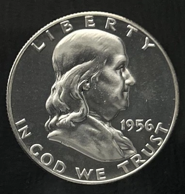 1956 Proof Franklin Half Dollar - 90% Silver - Image 1 of 4