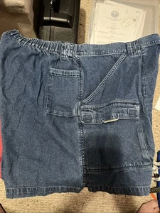 Mens Denim Hiking/Cargo Shorts Columbia Pockets XXL W 44” I 7” PFG Stretch Waist - Picture 1 of 8