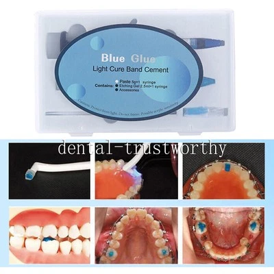 Dental Orthodontic Adhesive Light Cure Band Cement Shade Blue Glue Intro Kit - Image 1 of 4