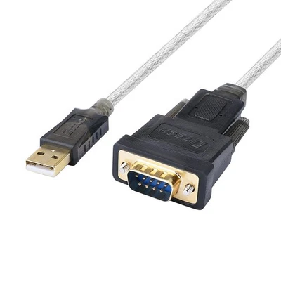 Cabo serial para adaptador USB DB9 macho porta RS232 suporta Windows 11 10 8 7 Mac ( - Imagem 1 de 4