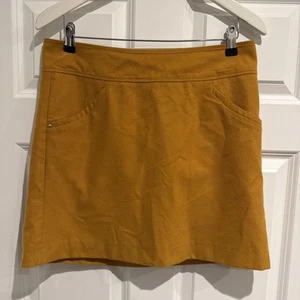 Mexx Women’s Mustard A Line Skirt Size 12 - Picture 1 of 3