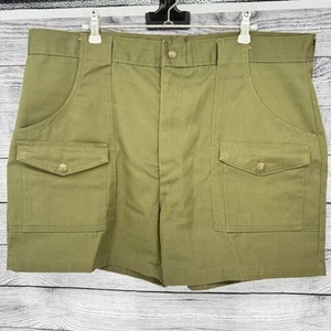 Boy Scout MENS 38x4 Official Green BSA Uniform SHORTS Vtg Union Made In USA A4 - Picture 1 of 5