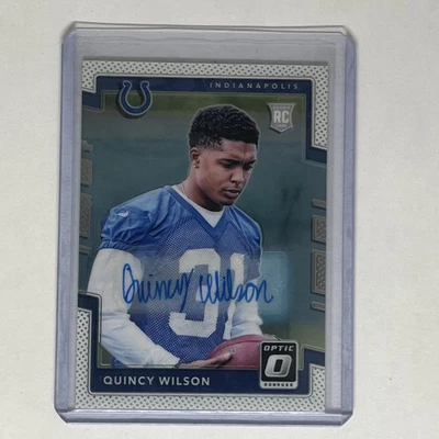2017 Donruss Optic Quincy Wilson Rookie Auto #111 Indianapolis Colts  - Image 1 of 2