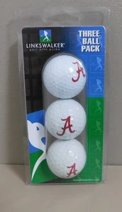 NCAA Alabama Crimson Tide Linkswalker paquete de 3 bolas juego de regalo de golf - Imagen 1 de 5