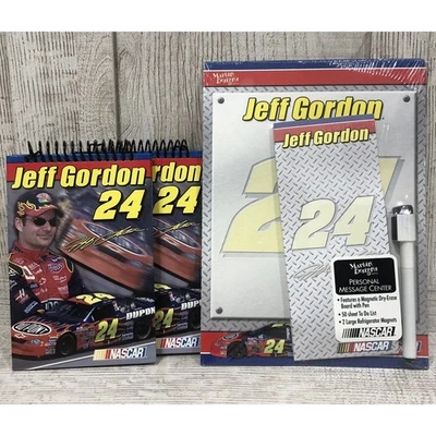 Centro de mensajes personal Jeff Gordon imán tablero de borrado en seco Nascar y 2 blocs de notas Foto 1 de 4