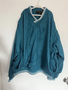 USA Olympics Vintage 90s Teal Pullover Windbreaker Size Large - Picture 1 of 10
