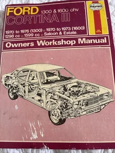 Ford Cortina Mk3 1300 & 1600 ohv 1970-1973 Haynes Owners Workshop Manual SkuK - Picture 1 of 4