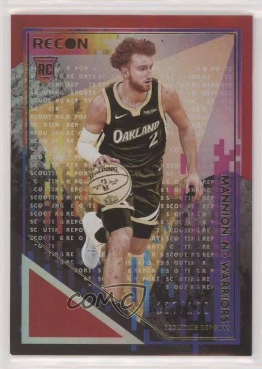 2020-21 Panini Recon Scouting Reports Red /199 Nico Mannion #25 Rookie RC - Image 1 of 2