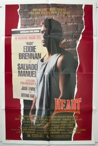 HEART (1987) Original Cinema One Sheet Movie Poster - Brad Davis, Jesse Doran - Picture 1 of 1