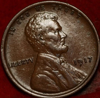 1917 Philadelphia Mint Copper Lincoln Wheat Cent - Image 1 of 2