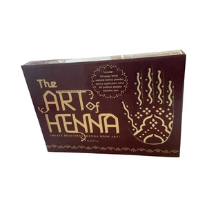 The Art of Henna Body Art Kit Atif Toor Neu Versiegelt Hennapuder 20 Muster Buch - Bild 1 von 2