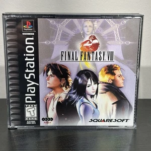 Final Fantasy VIII 8 Playstation PS1 1999 CIB Black Label mit Handbuch getestet - Bild 1 von 16