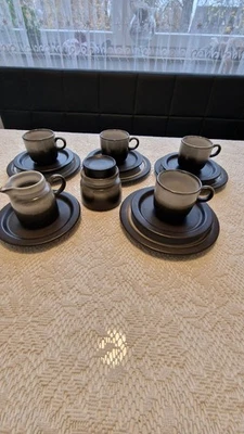 15 tlg Kaffeservice Melitta Bueckeburg Montana Steingut - Bild 1 von 4