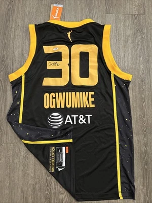 Nneka Ogwumike 洛杉矶火花亲笔签名签名球衣! Psa Coa — 第 1/3 张图片