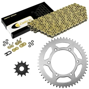 Gold O-Ring Drive Chain & Sprockets Kit for Suzuki RM125 1997 1998 1999 2005 - Picture 1 of 8