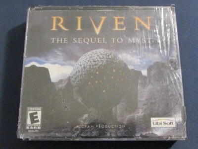 RIVEN THE SEQUEL TO MYST 5 DISCS 2000 UBI SOFT PC MAC COMPUTER VIDEO GAME+MANUAL - Image 1 of 4