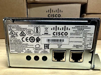 Cisco Power Injector POE80U-560 / 341-0257-01 Power Supply 56V AIR-PWRINJ1500-2 - Image 1 of 4