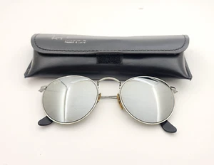Vintage B&L Ray Ban Bausch & Lomb Round Gunmetal Sunglasses W2467 w/Case - Picture 1 of 15