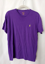 Columbia Men's PFG Fishing Shirt Size L Purple Short Sleeves Vented 