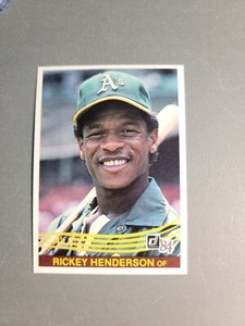 1984 Donruss 54 Rickey Henderson   Oakland Athletics  Baseball Card NM-MT 