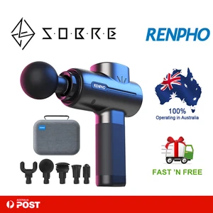 RENPHO Powerful Portable Massage Gun Deep Tissue Percussion Handheld Massager - Picture 1 of 9