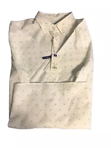 Southern Tide Intercoastal Shirt Mens XL White/Green Performance Stretch - Picture 1 of 5