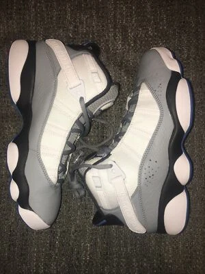 Nike Air Jordan 6 Rings Shoes White Gray Blue 322992-110 Mens Size 7 Womens  8.5 - Image 1 of 4