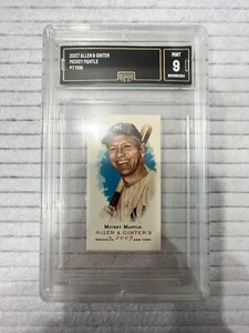 2007 Topps Allen & Ginter Mini Mickey Mantle #7 HOF GMA Mint 9 New York Yankees