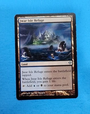 1x Jwar Isle Refuge Zendikar 2009 Mtg Magic Gathering Card Dual Land 215 - Image 1 of 2