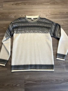 Andino Artesanias Fair Isle Mens Large Pull over Sweater Made in Ecuador - Picture 1 of 10