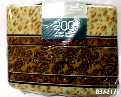 JCPenny Home Collection Full Sheet Set Smoot Touch Print 200 Thread Count Blend - Image 1 of 4