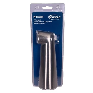 PROFLO 6-1/8" Tub Spout - Extra Long - Brushed Nickel PFTS33ZBN - Picture 1 of 7