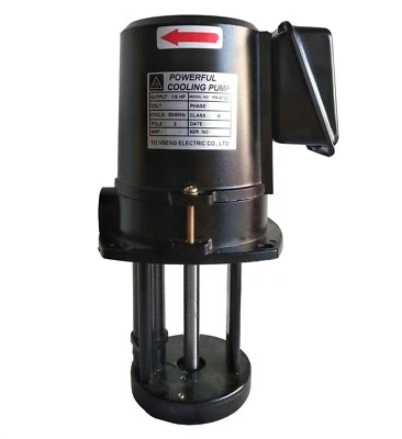 Eje de bomba de refrigerante para máquina de 1/8 HP 120 mm 4,7", 3PH 220V, NPT 3/8", taladro de sierra de torno Foto 1 de 4