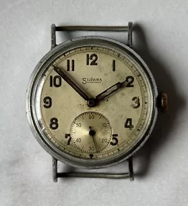 RELOJ PULSERA HOMBRE MILITAR SEGUNDA GUERRA MUNDIAL VINTAGE Silvana 1577. - Imagen 1 de 8