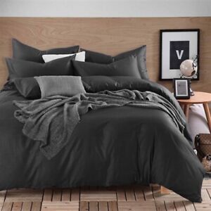 400-1000 TC Super Soft Luxurious All UK Size Black Solid 100% Egyptian Cotton