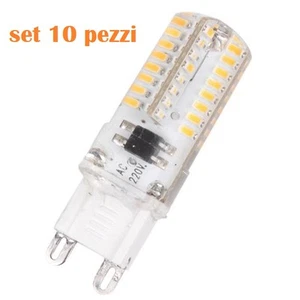 x Set 10 Pezzi Lampadina Faretto Led G9 3W Lampada Lampadina 64 LED SMD3014 hsb - Foto 1 di 1