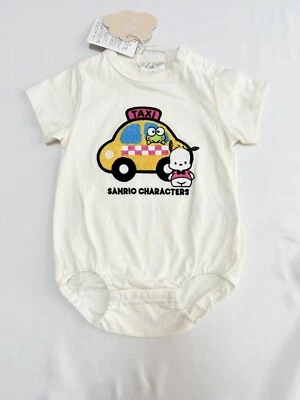 Sanrio Pochacco & Keroppi Mameluco Manga Corta 6-9m Ropa Bebé Niños Japón NUEVO Foto 1 de 4